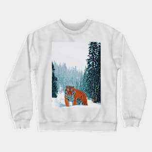 Tiger in Nepal - Landscape Crewneck Sweatshirt